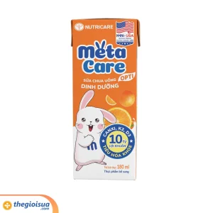 Sữa chua uống dinh dưỡng Metacare hương cam 180ml (Lốc 4 hộp)