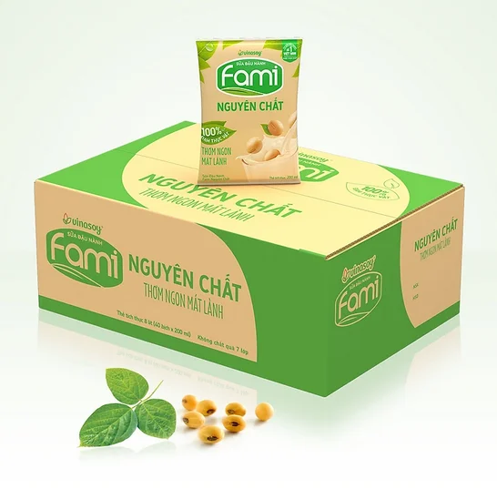 Sữa đậu nành Fami có đường túi 200ml – thùng 40 túi