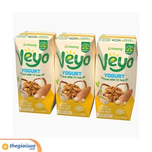 Sữa chua uống Veyo Yogurt vị cam yuzu 180ml – Lốc 3 hộp, thùng 10 lốc