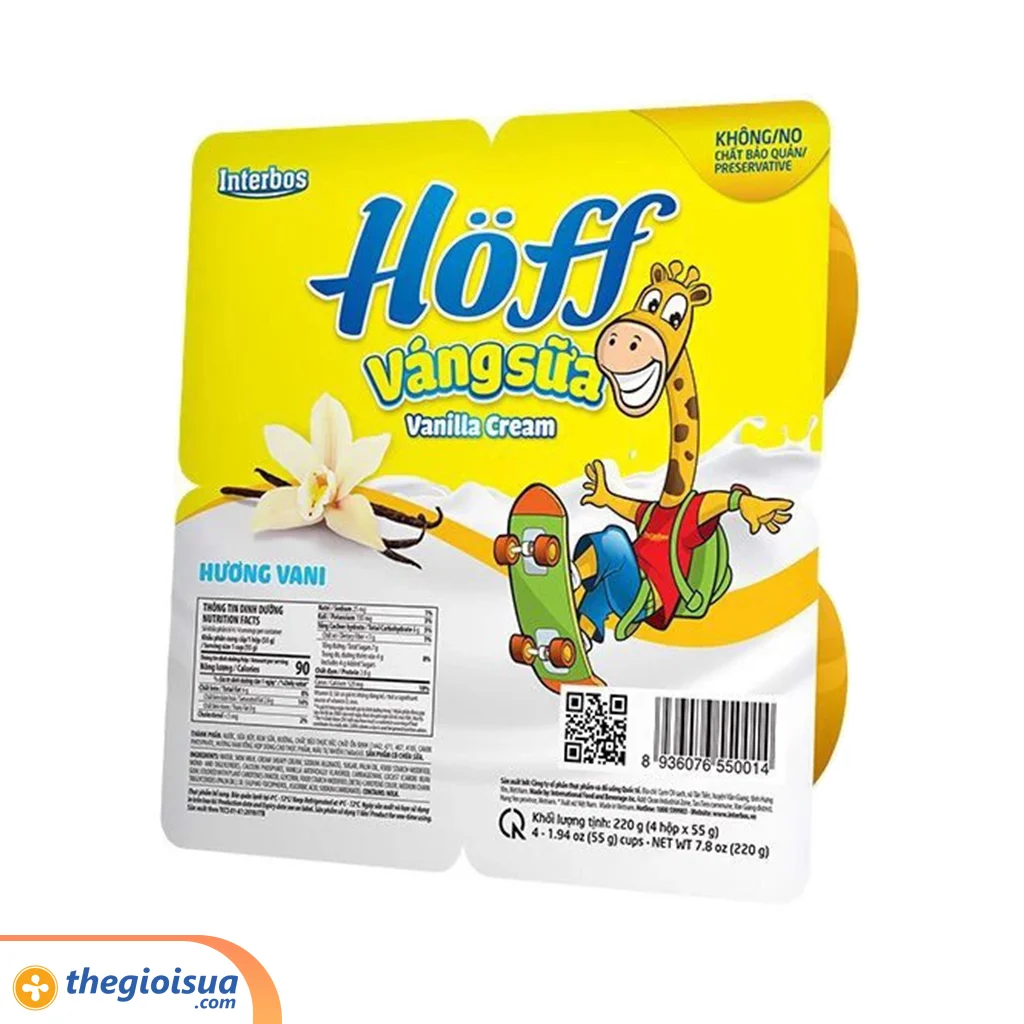 Váng Sữa Hoff Vanilla 55g