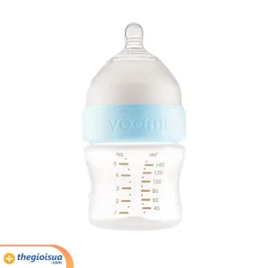 Bình sữa cao cấp PP Yoomi Cổ xanh 140 ml