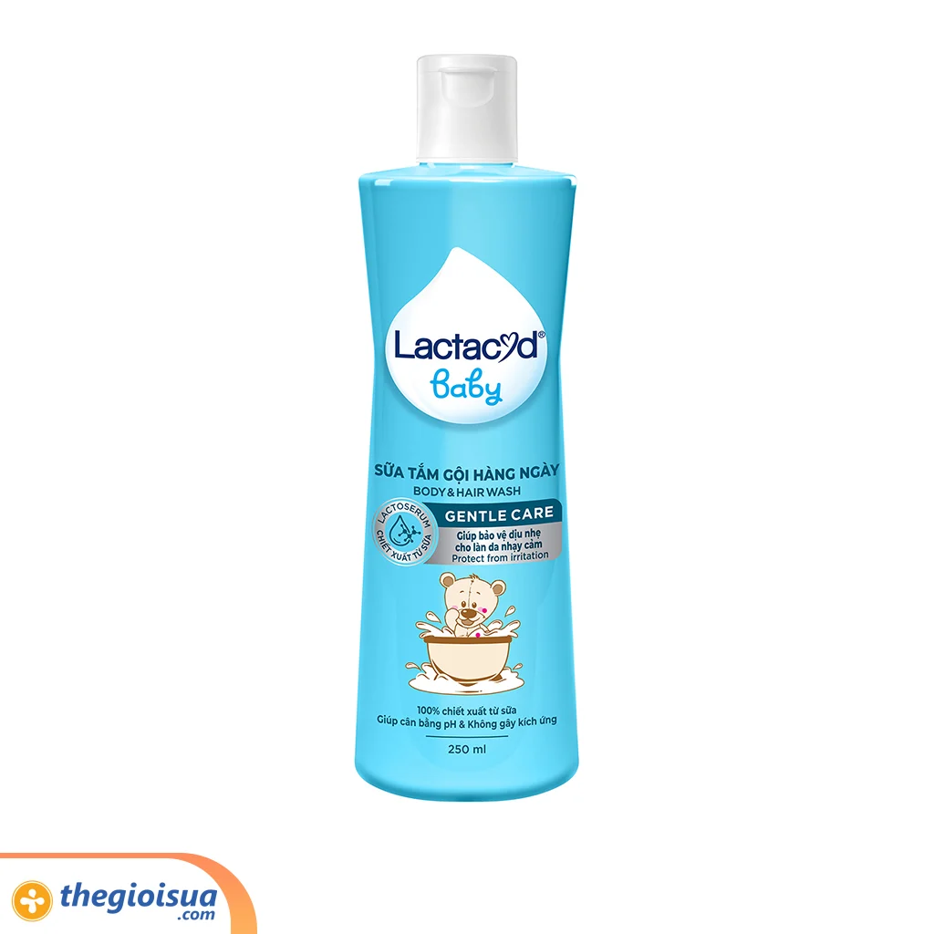 Sữa tắm gội Lactacyd Gentle Care 250ml