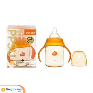Bình sữa PPSU Wesser 180ml có tay cầm