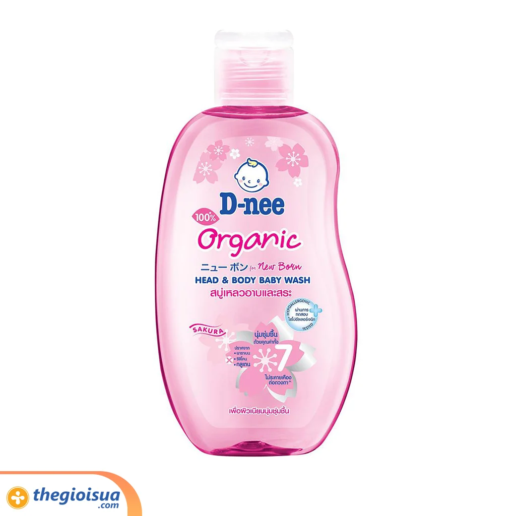 Tắm gội Dnee 200ml Hồng