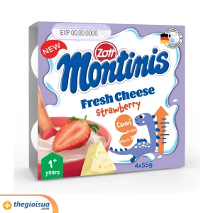 Phô mai tươi Montinis vị Dâu 4x55g