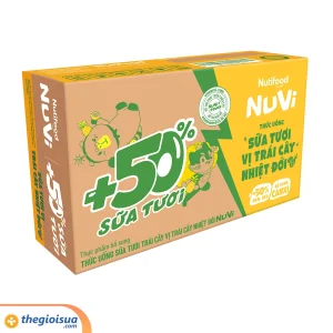 Sữa Tươi Nuvi Trái cây nhiệt đới hộp 180ml