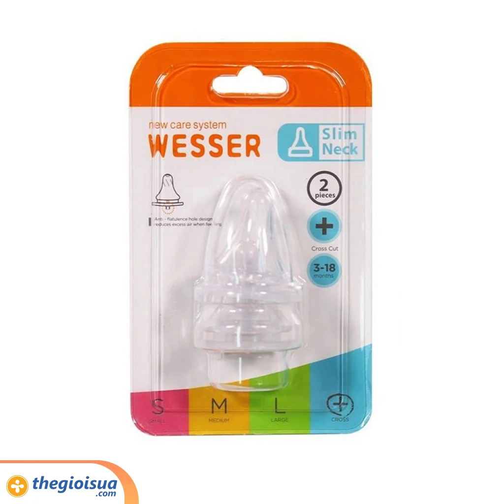Núm ty Wesser cổ nhỏ + giá 1 cái