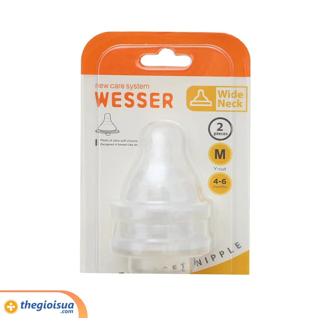 Núm ty Wesser PESU cổ rộng M (2 cái/vỉ)