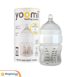 Bình sữa cao cấp PP Yoomi Cổ trắng 140 ml