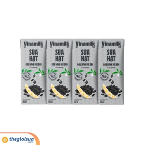 Sữa hạt đậu nành mè đen Vinamilk hộp 180ml