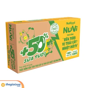 Sữa tươi trái cây Nuvi Trái cây nhiệt đới hộp 110ml