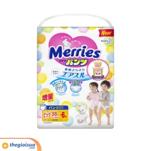 Tã quần Merries size XL38+6