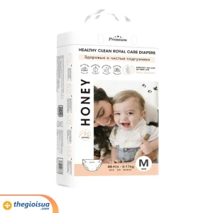 Bỉm trẻ em HONEY, dạng tã dán, Size M (46 cái/bịch)