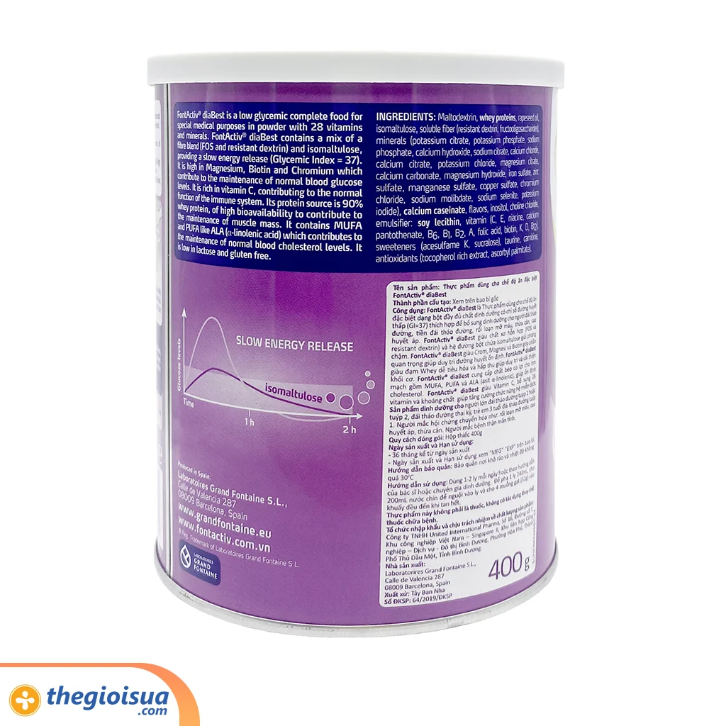 Thực Phẩm cho chế độ ăn đặc biệt FontActiv diaBest Vanilla 400g