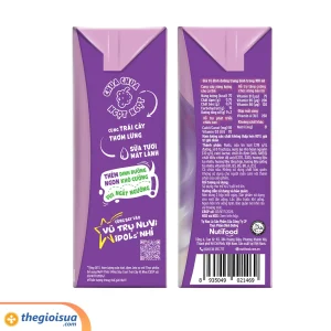 Sữa tươi trái cây tươi NuVi Nho Hộp 110ml