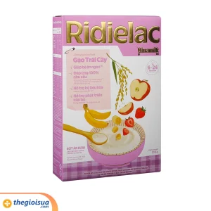 Bột ăn dặm Ridielac Gold Gạo Trái Cây hộp giấy 200g