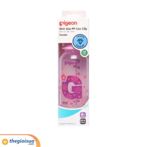 Bình sữa Pigeon PP cao cấp Hồng 240ml
