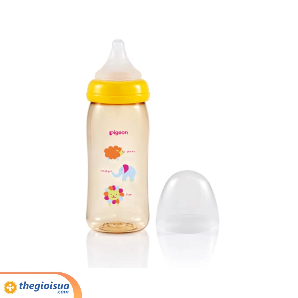 Bình sữa Pigeon PPSU Plus 240ml hình sao - thú