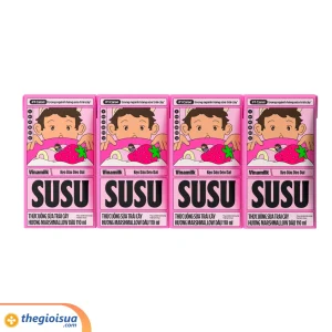 Thức uống trái cây Hương Marshmallow Dâu VNM Susu 110ml