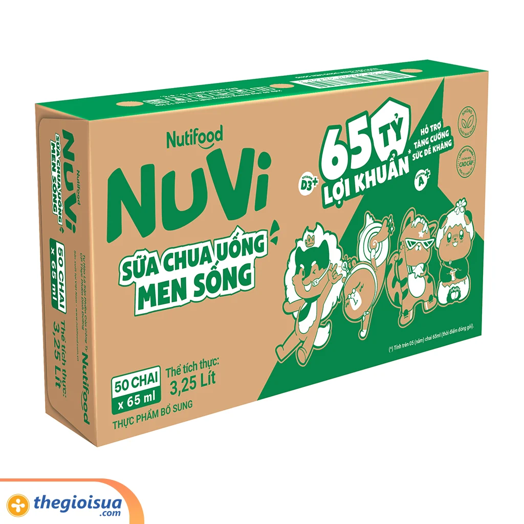 Sữa chua uống men sống Nuti chai 65ml
