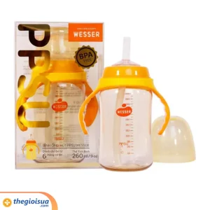 Bình ống hút PPSU Wesser 260ml