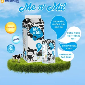 Sữa tươi tiệt trùng Me n’ Mil UHT Natural Milk 1,5% 1Lít
