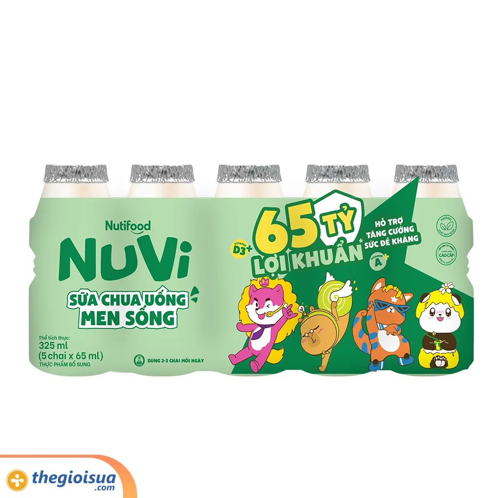 Sữa chua uống men sống Nuti chai 65ml