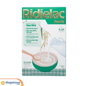 Bột ăn dặm Ridielac Gạo sữa hộp giấy 200g