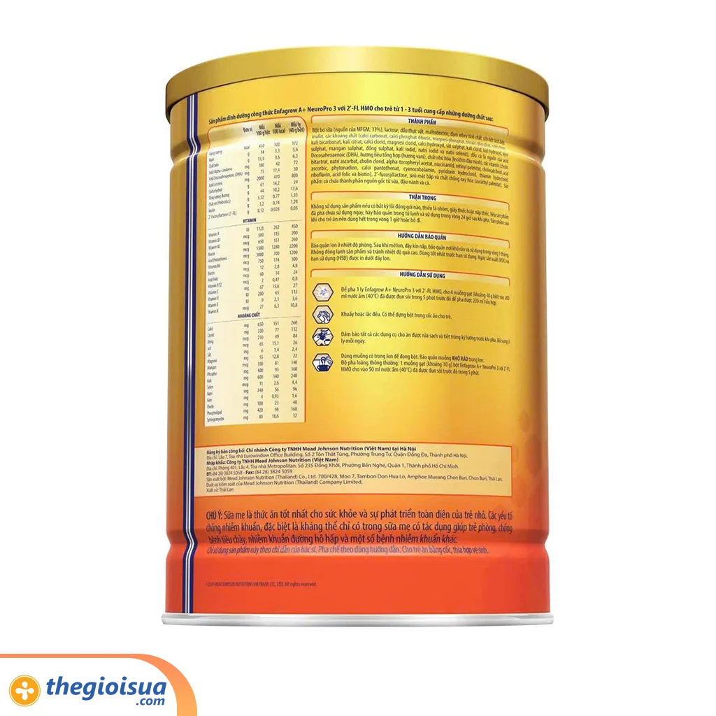 Sữa bột Enfagrow A+ Neuropro 3 HMO 1,7kg