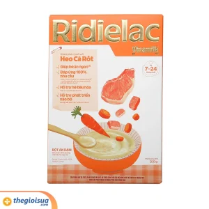 Bột ăn dặm Ridielac Gold Heo cà rốt hộp giấy 200g