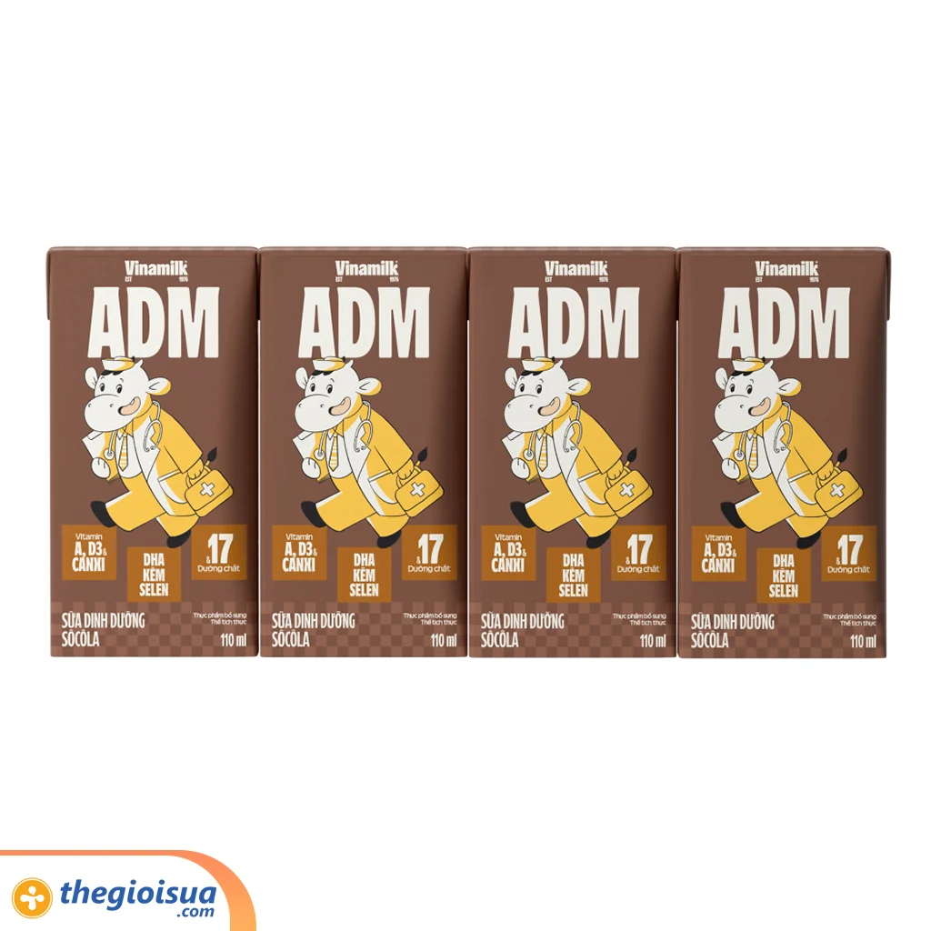 Sữa dinh dưỡng Sôcôla Vinamilk ADM 110ml