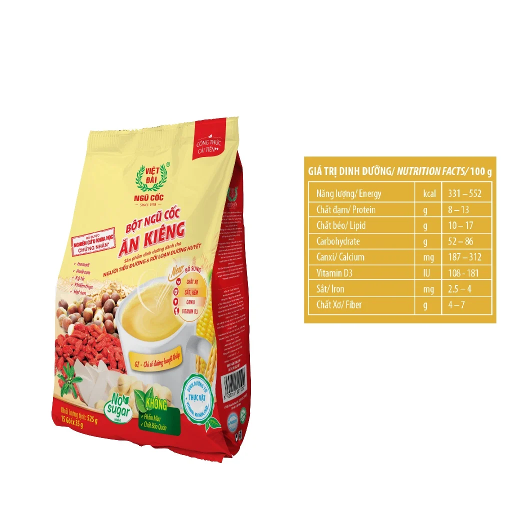 Ngũ cốc Việt Đài ăn kiêng 600g