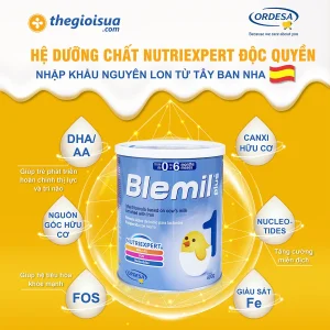 Sữa bột Blemil Plus 1 400g cho bé 0-6 tháng