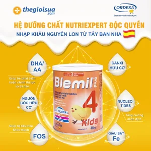 Sữa bột Blemil Plus 4 tăng chiều cao và miễn dịch 400g cho trẻ trên 3 tuổi