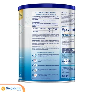 Sữa Bột Dinh Dưỡng Aptamil Profutura Cesarbiotik 2 (12-24 tháng) 800g