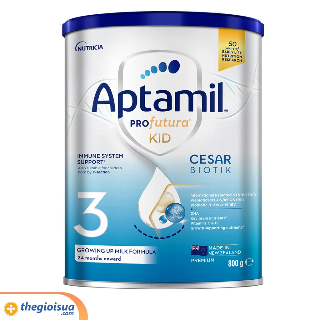 Sữa bột dinh dưỡng Aptamil Profutura Kid Cesarbiotik 3 (từ 2 tuổi) 800g