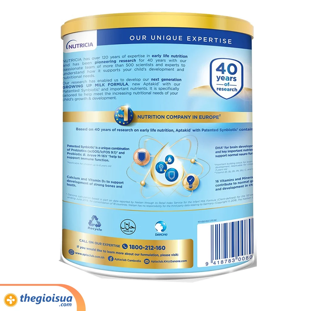 Sữa Bột Dinh Dưỡng Aptakid 3 (từ 2 tuổi) 900g