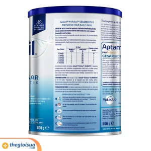 Sữa bột dinh dưỡng Aptamil Profutura Cesarbiotik 1 (0-12 tháng) 800g