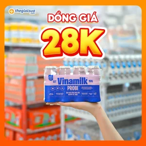 Sữa chua uống men sống Vinamilk Probi hương Việt Quất 4x130ml