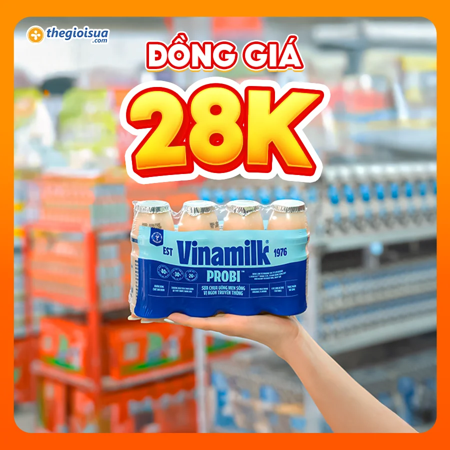 Sữa chua uống men sống Vinamilk Probi 4x130ml