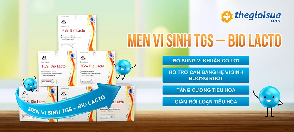 Men vi sinh TGS – Bio Lacto (Hộp 20 ống)
