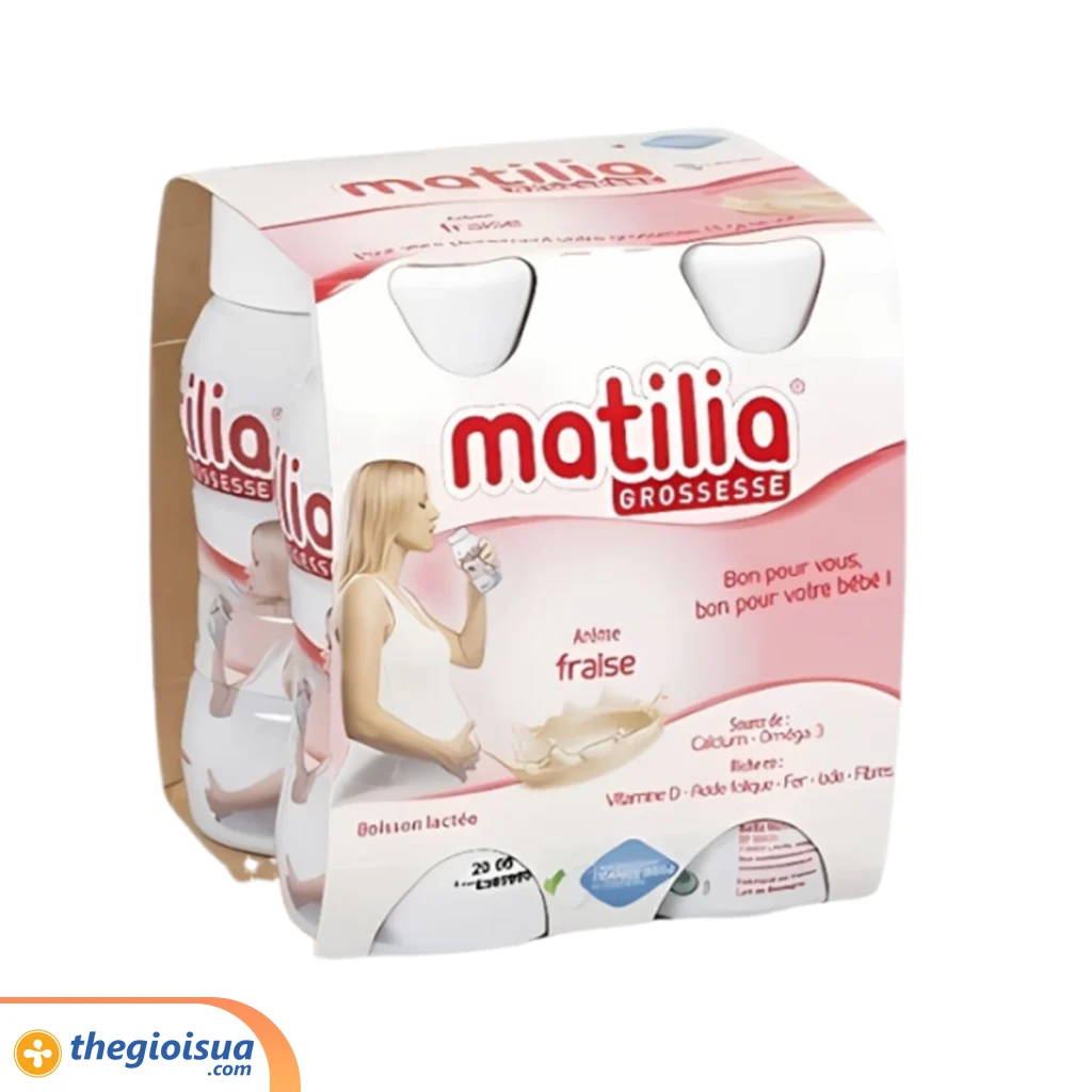 Sữa bầu Matilia hương dâu 200ml