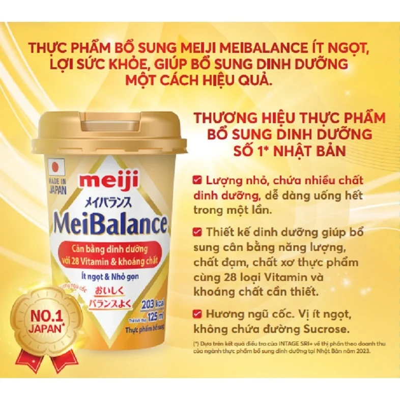Thực phẩm bổ sung Meiji MeiBalance 125ml