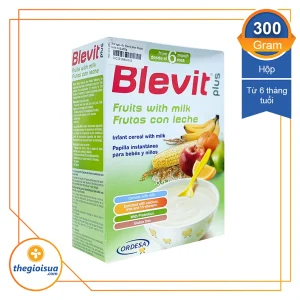 Bột ăn dặm Blevit plus Trái Cây Sữa 300g