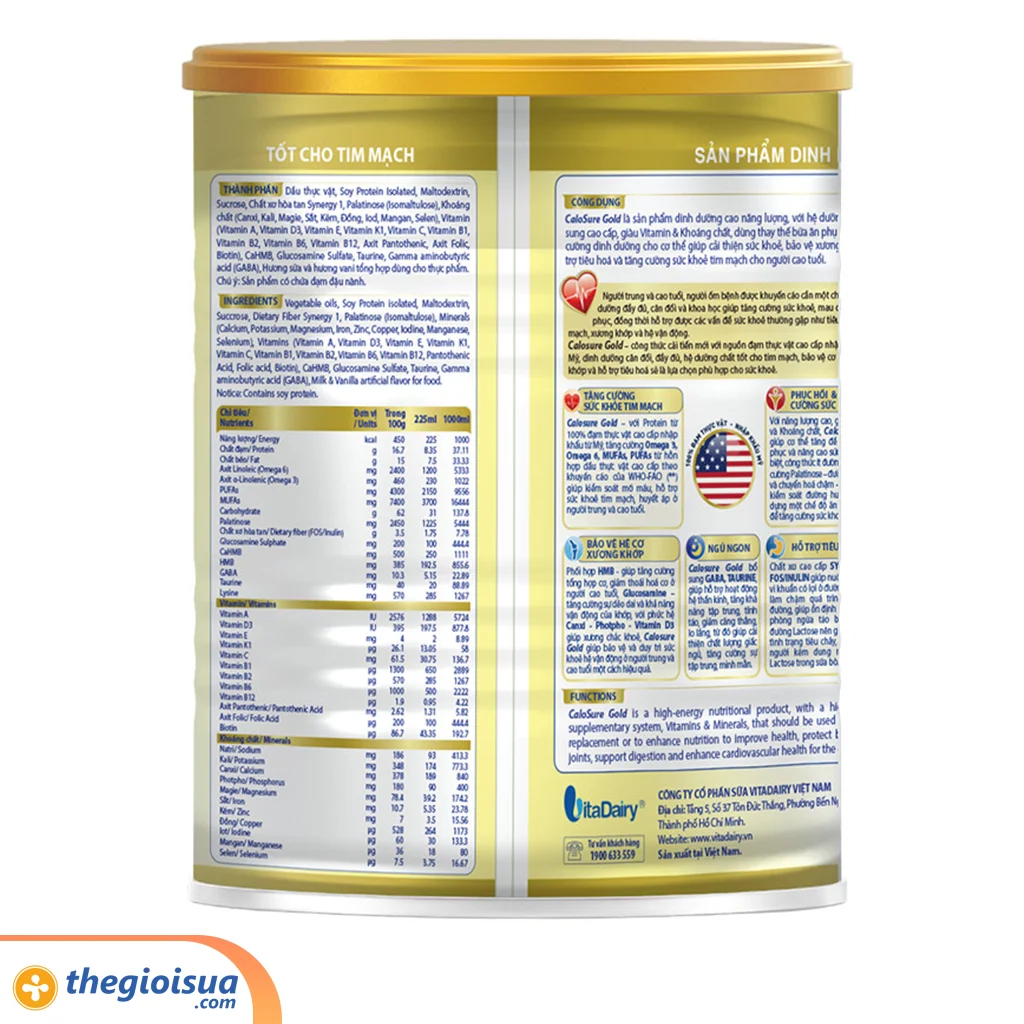 Calosure Gold ít đường 400g