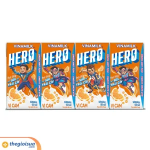 Sữa trái cây Vinamilk Hero vị cam 110ml