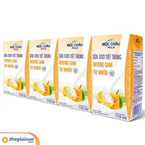 Sữa tươi tiệt trùng Mộc Châu Cam 110ml