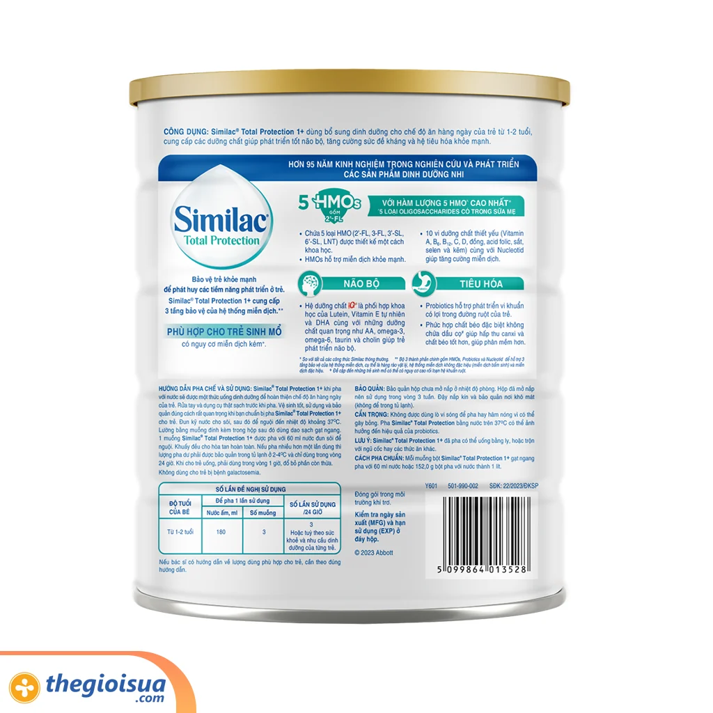 Sữa bột Similac Total Protection 1+ 800g (Từ 1-2 tuổi)