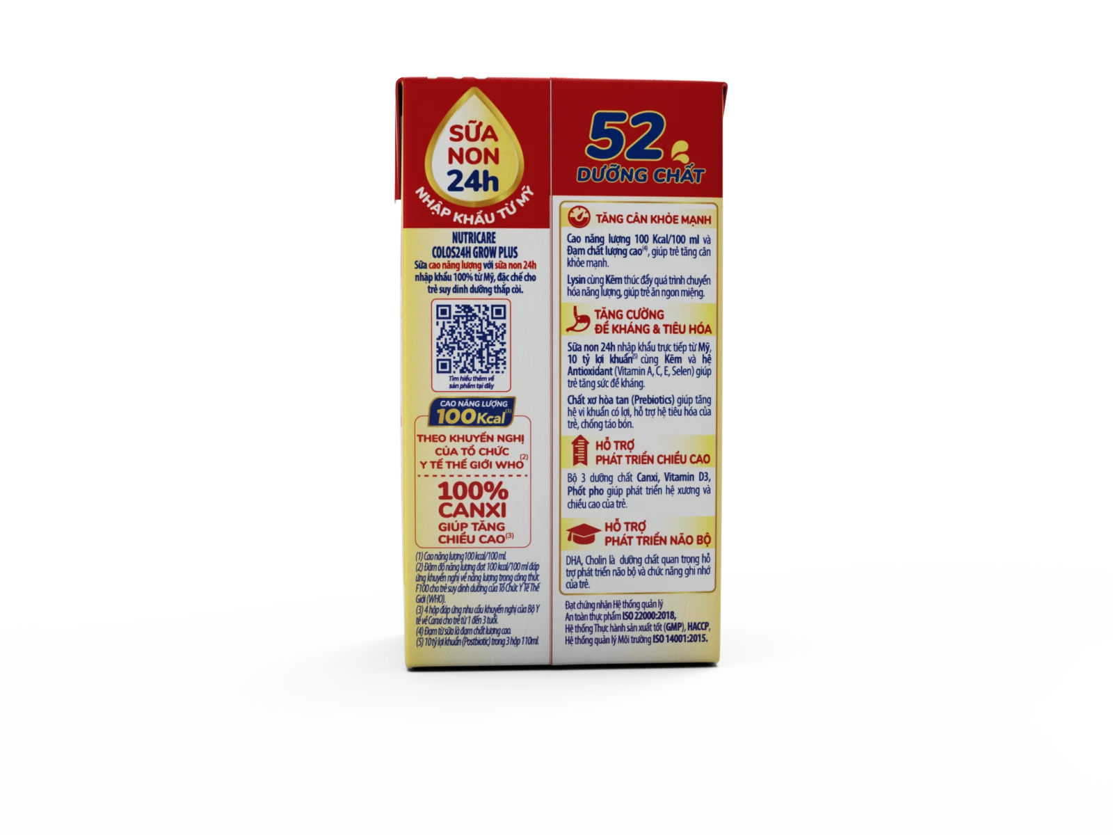 Sữa nước Nutricare colos 24H grow plus 110ml Từ 1 tuổi