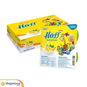 Sữa chua Hoff Yokids Chuối 4 hộp x 55g
